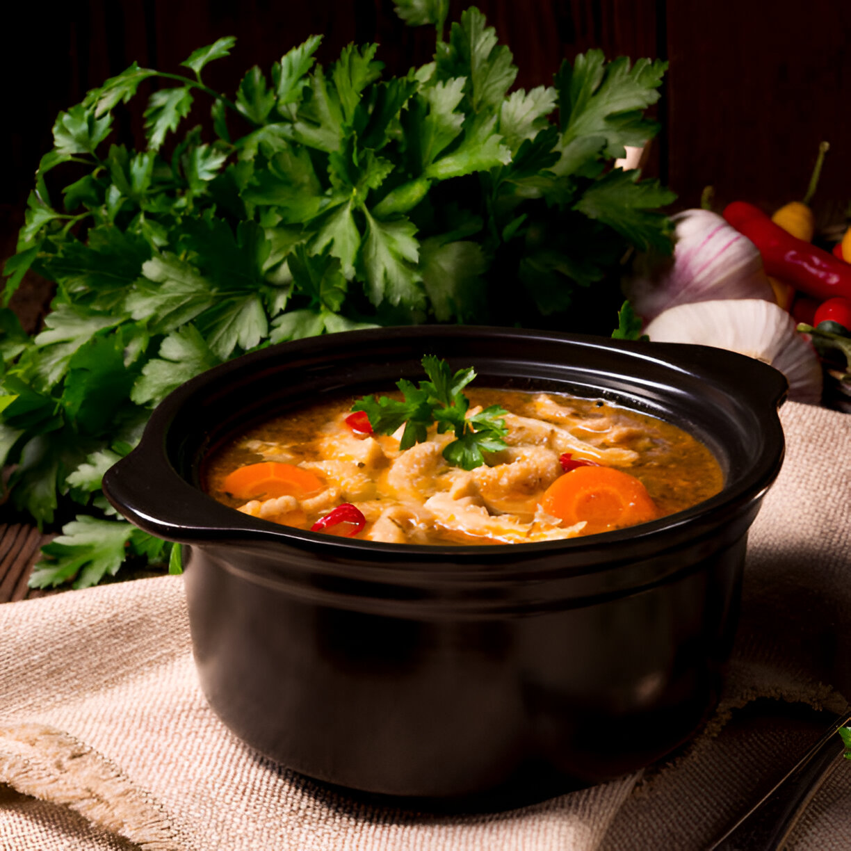 Slow Cooker Chicken Tortilla Soup