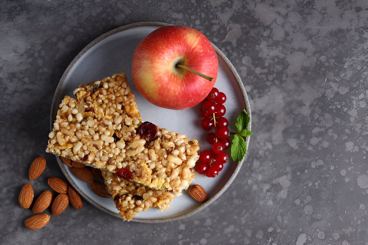 Almond and Raspberry Breakfast Bars