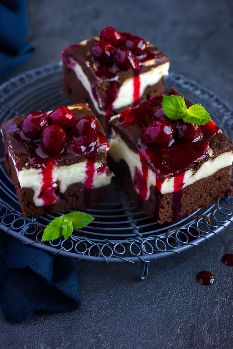 Blackberry Cheesecake Brownies