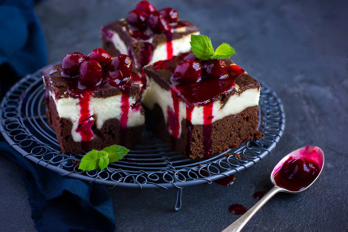 Blackberry Cheesecake Brownies