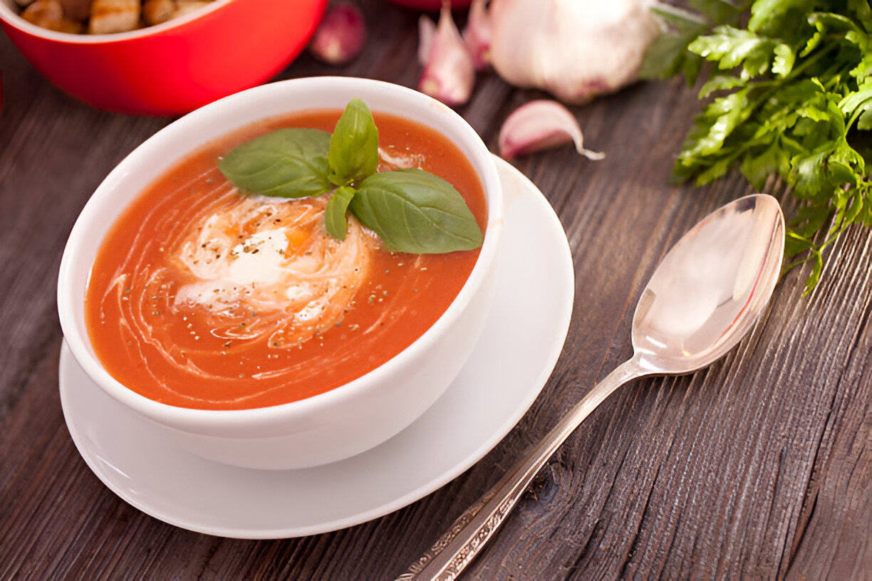 Creamy Parm Tomato Soup