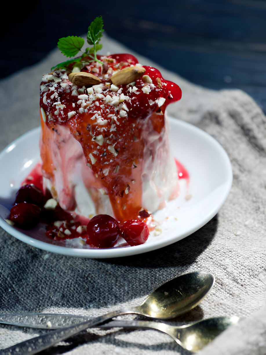 Mascarpone Stuffed Dates with Pomegranate and Honey