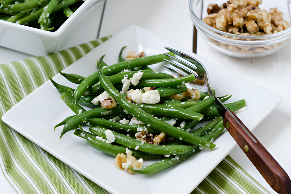 cheesy green beans