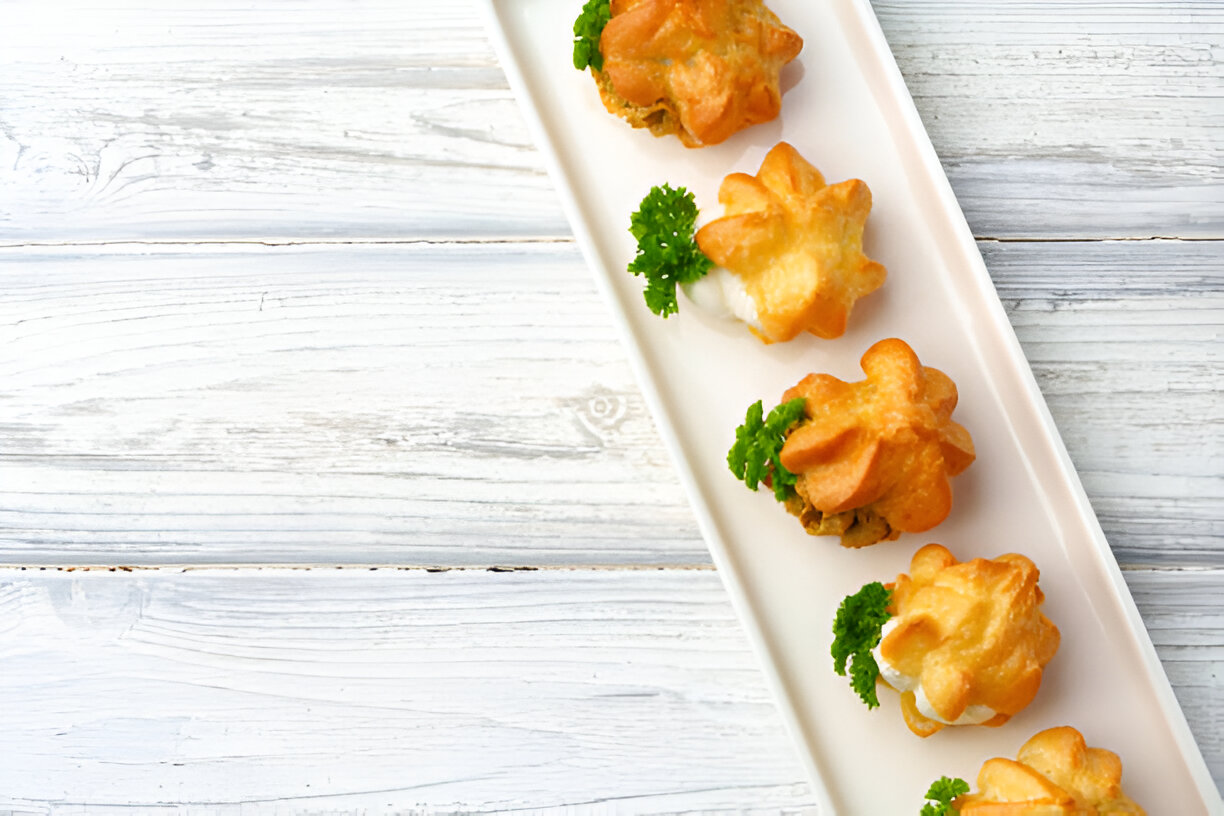 cheesy mashed potato puffs