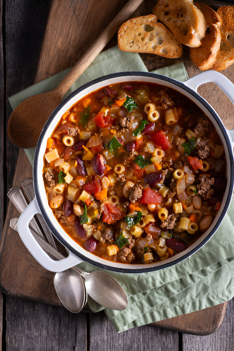 pasta fagioli crockpot