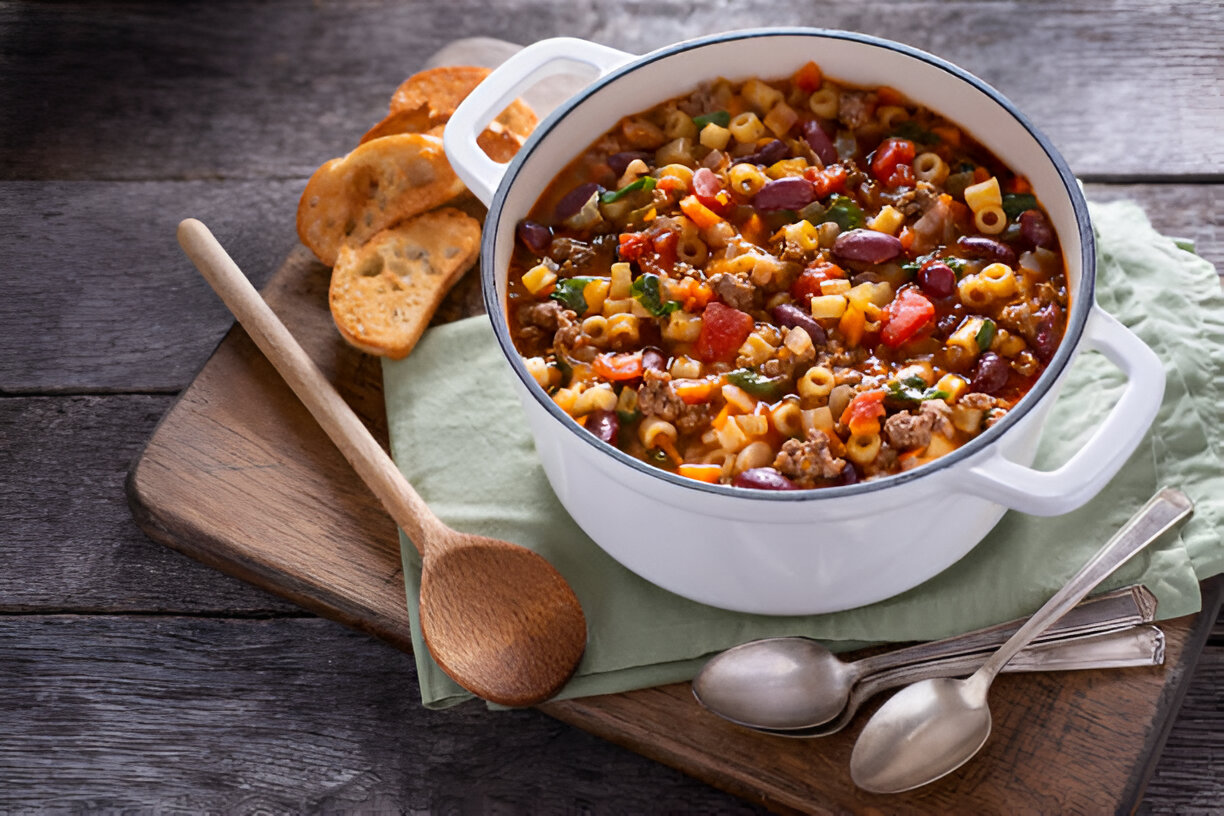 pasta fagioli crockpot
