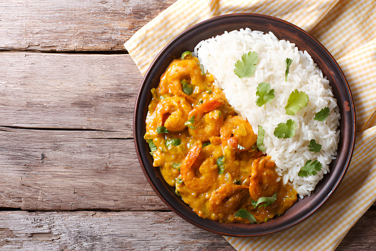 shrimp and rice