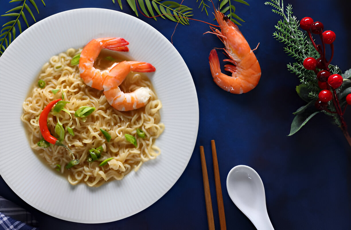 shrimp yakisoba
