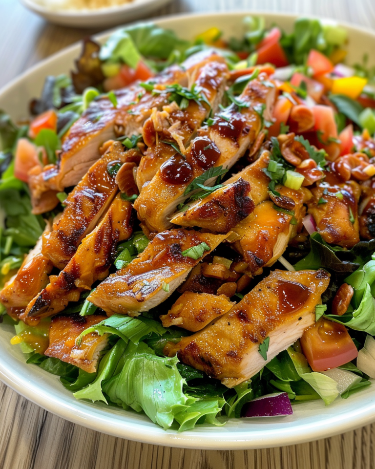 Bbq Chicken Salad taken with iphone 15 pro max --iw 2 --ar 4:5 --v 6.0 --raw