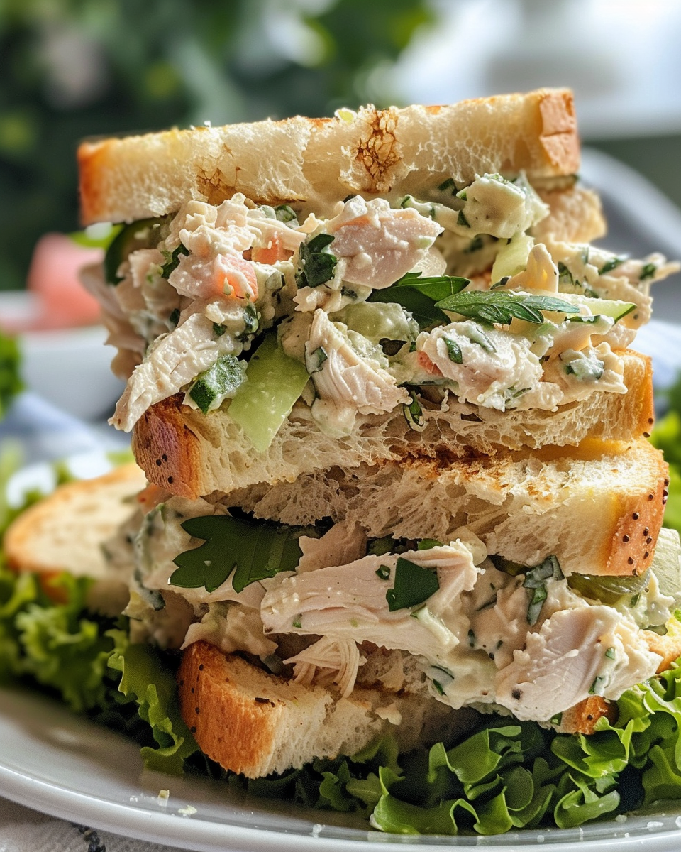 Chicken Salad Finger Sandwiches taken with iphone 15 pro max --iw 2 --ar 4:5 --v 6.0 --raw