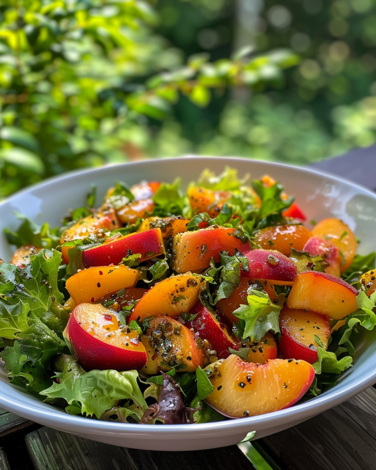 Peach Salad taken with iphone 15 pro max --iw 2 --ar 4:5 --v 6.0 --raw