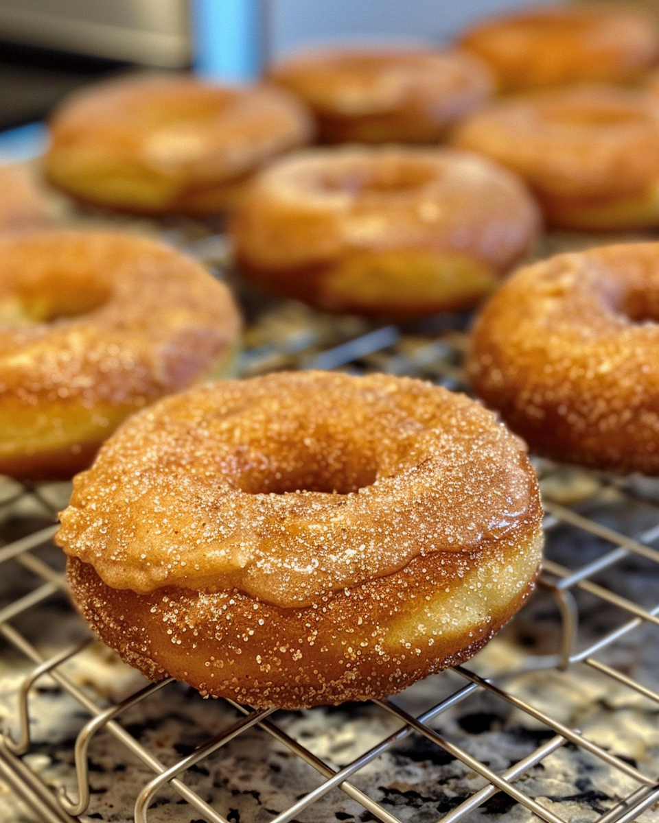 Ready to eat pumpkin spice donut holes served in a bowl