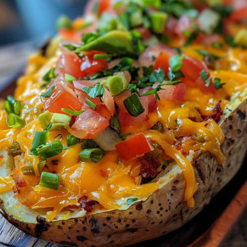 Tex-Mex Baked Potato taken with iphone 15 pro max --iw 2 --ar 4:5 --v 6.0 --raw