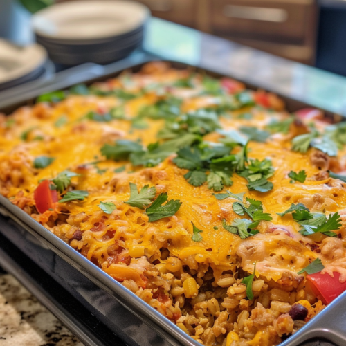 Tex-Mex Barley Bake taken with iphone 15 pro max --iw 2 --ar 4:5 --v 6.0 --raw