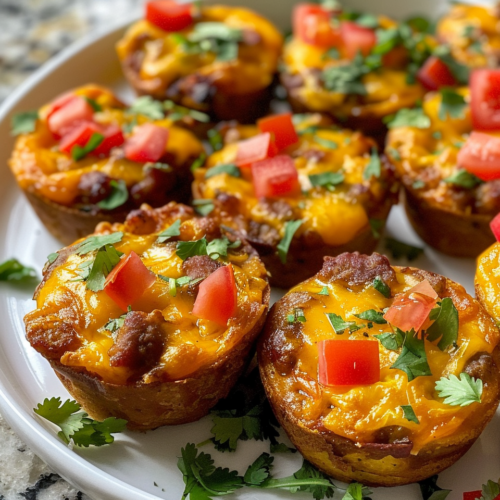 Tex-Mex Breakfast Sausage Cups taken with iphone 15 pro max --iw 2 --ar 4:5 --v 6.0 --raw