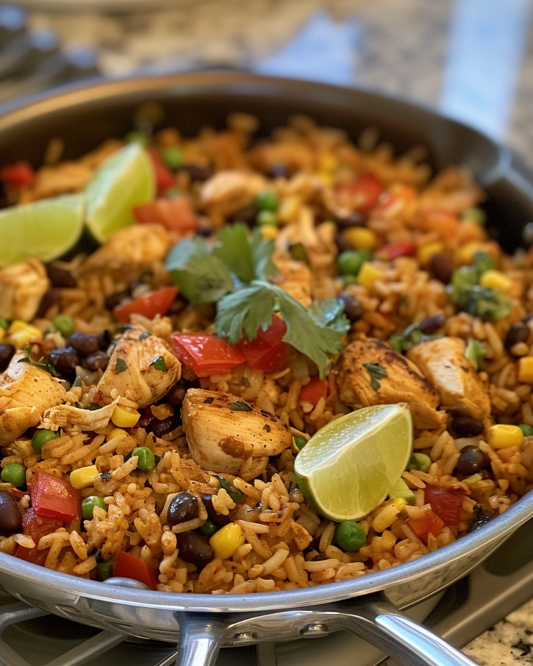 Tex-Mex Chicken And Rice Skillet taken with iphone 15 pro max --iw 2 --ar 4:5 --v 6.0 --raw