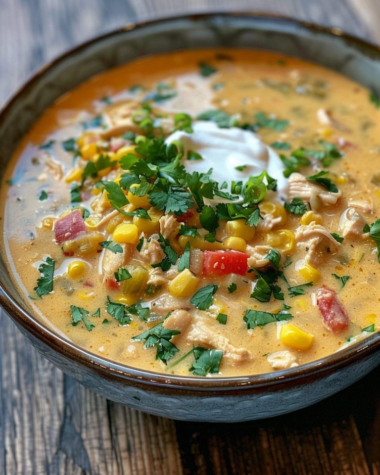 Tex-Mex Chicken & Corn Chowder taken with iphone 15 pro max --iw 2 --ar 4:5 --v 6.0 --raw