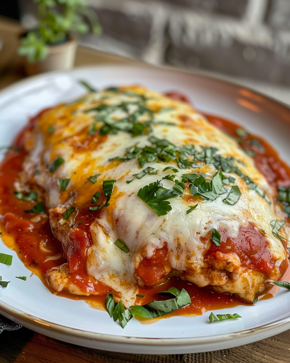 Tex-Mex Chicken Parmesan taken with iphone 15 pro max --iw 2 --ar 4:5 --v 6.0 --raw