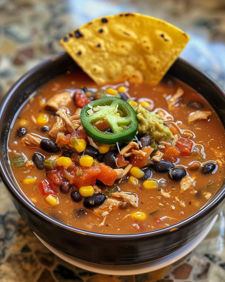 Tex Mex Chicken Taco Soup taken with iphone 15 pro max --iw 2 --ar 4:5 --v 6.0 --raw
