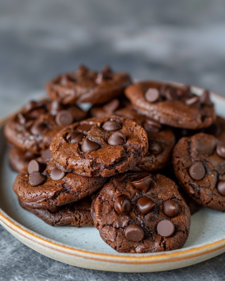The Easiest 3-Ingredient Chocolate Cookies taken with iphone 15 pro max --iw 2 --ar 4:5 --v 6.0 --raw