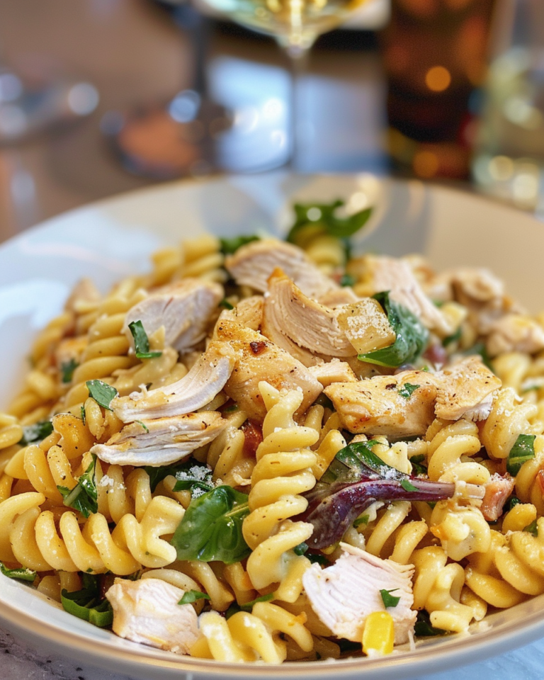 Vineyard Chicken And Pasta Salad taken with iphone 15 pro max --iw 2 --ar 4:5 --v 6.0 --raw