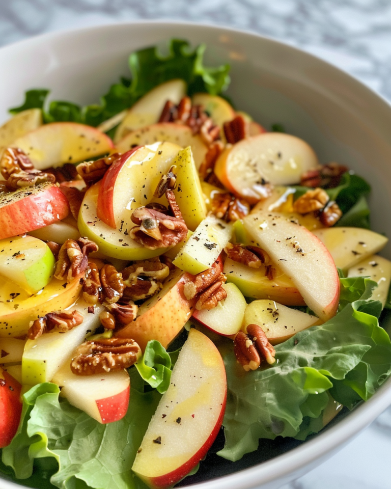 Apple Salad Recipe taken with iphone 15 pro max --iw 2 --ar 4:5 --v 6.0 --raw