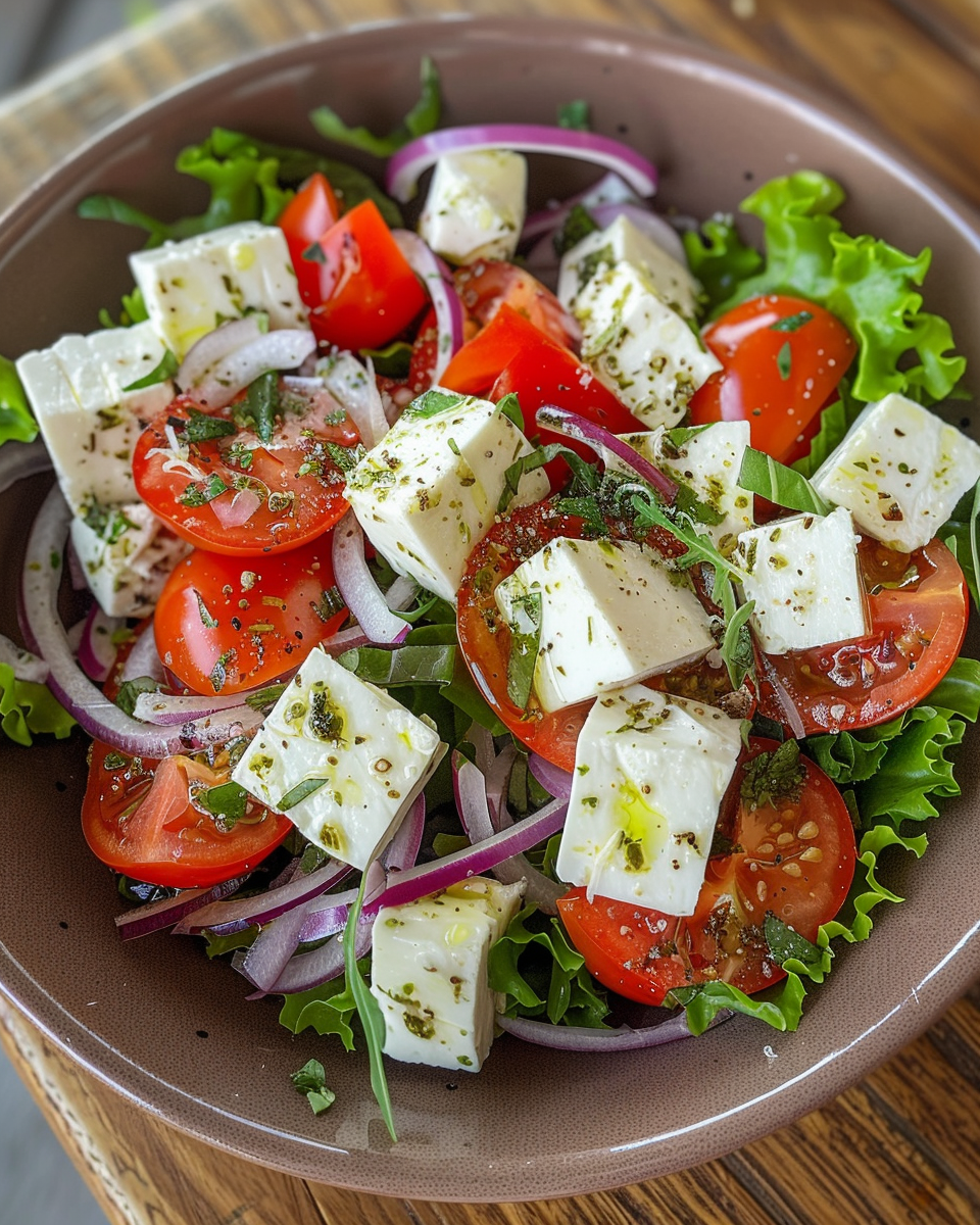 Fresh chopped Italian salad with iceberg lettuce and radicchio