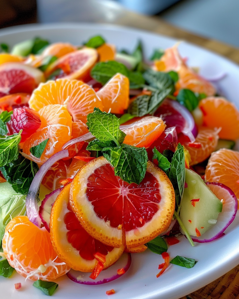 Betsys Mandarin Orange Salad taken with iphone 15 pro max --iw 2 --ar 4:5 --v 6.0 --raw