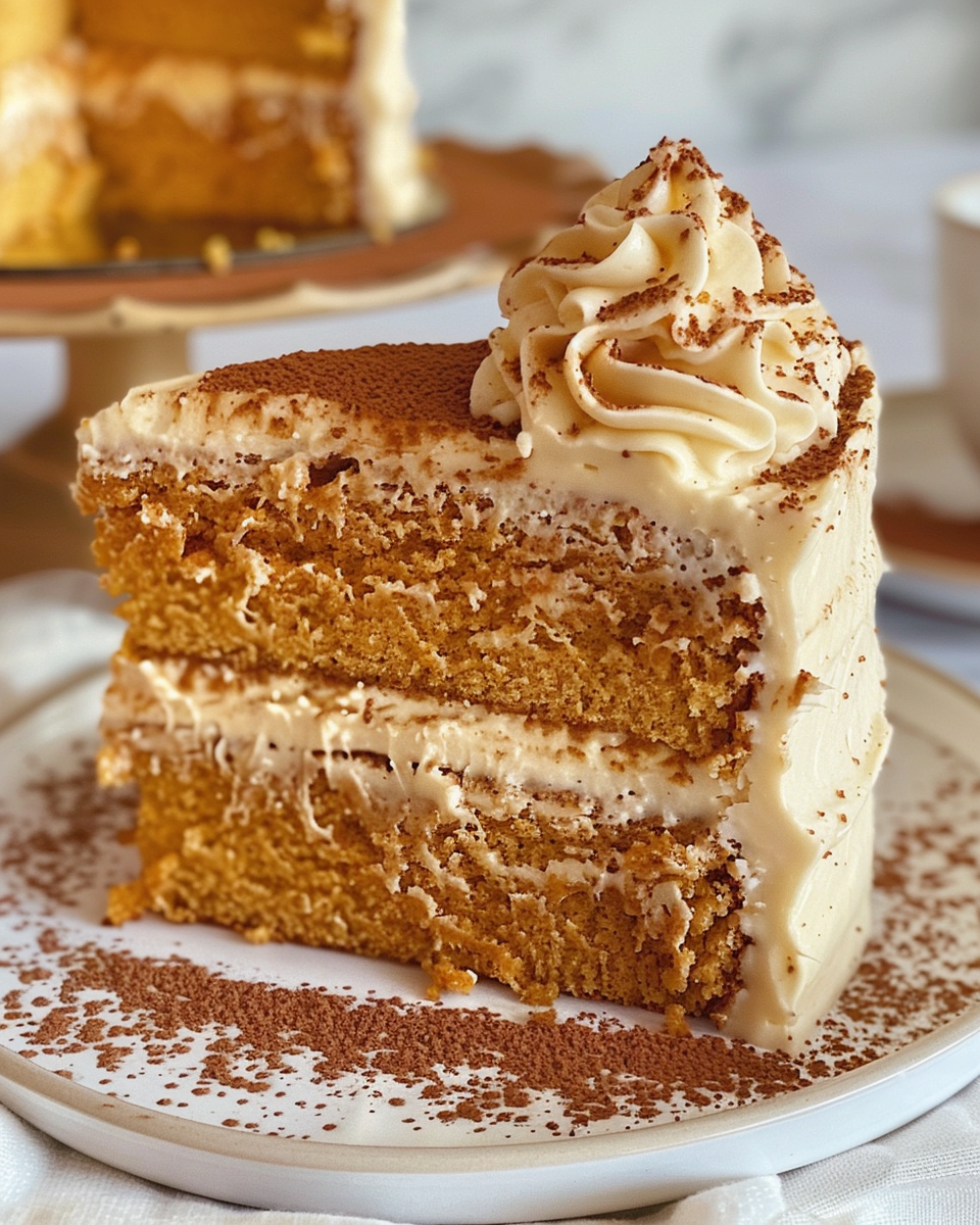 Butterscotch Pumpkin Cake taken with iphone 15 pro max --iw 2 --ar 4:5 --v 6.0 --raw