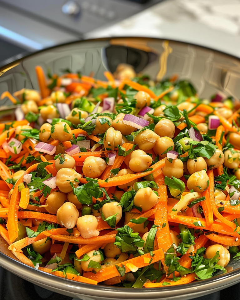 Carrot Chickpea Salad taken with iphone 15 pro max --iw 2 --ar 4:5 --v 6.0 --raw