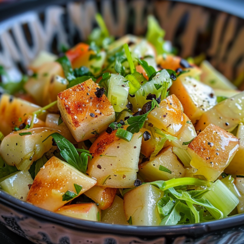 & Celery Apple Salad taken with iphone 15 pro max --iw 2 --ar 4:5 --v 6.0 --raw