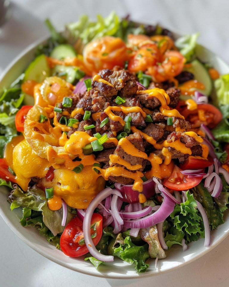 Cheeseburger Salad taken with iphone 15 pro max --iw 2 --ar 4:5 --v 6.0 --raw