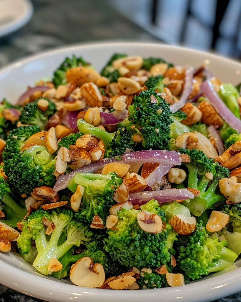 Classic Broccoli Salad taken with iphone 15 pro max --iw 2 --ar 4:5 --v 6.0 --raw