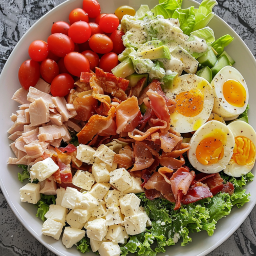 Cobb Salad taken with iphone 15 pro max --iw 2 --ar 4:5 --v 6.0 --raw