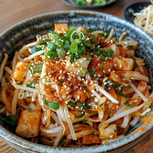 Cold Noodle Salad taken with iphone 15 pro max --iw 2 --ar 4:5 --v 6.0 --raw