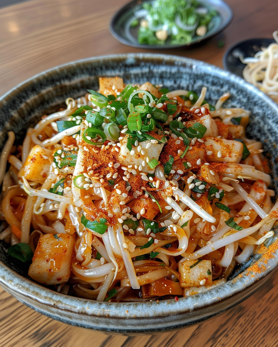 Cold Noodle Salad taken with iphone 15 pro max --iw 2 --ar 4:5 --v 6.0 --raw