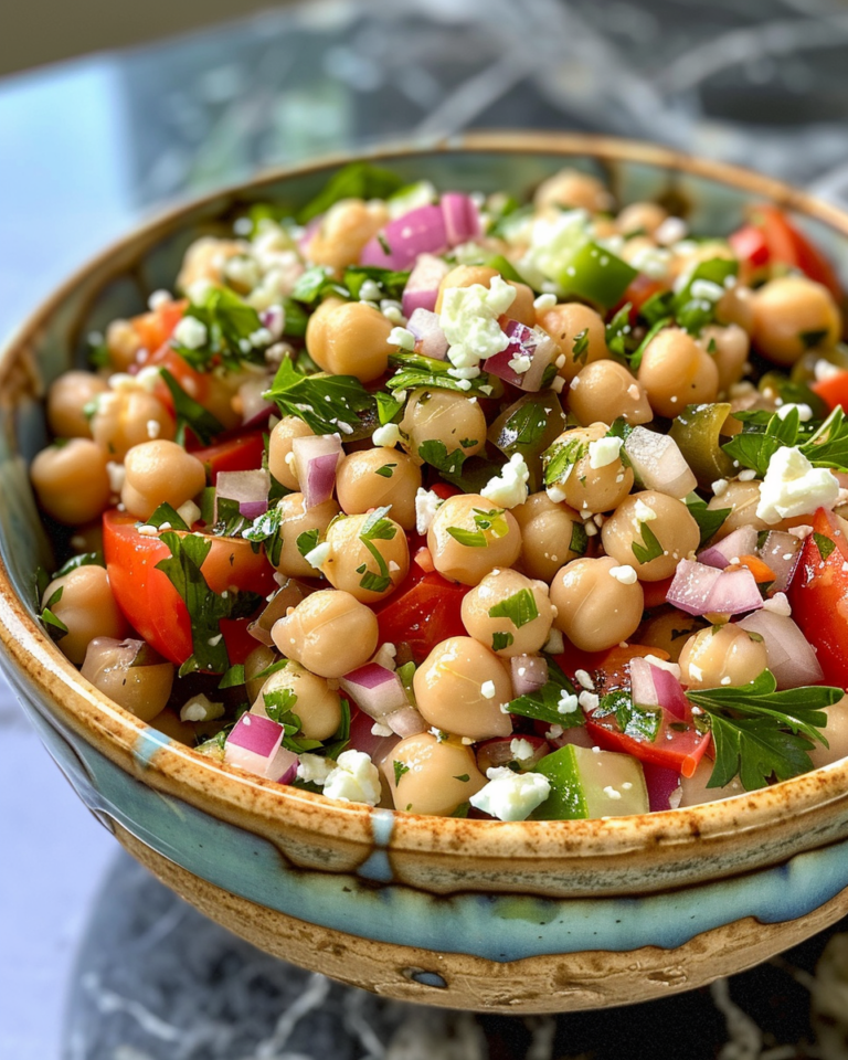 Feta Garbanzo Bean Salad taken with iphone 15 pro max --iw 2 --ar 4:5 --v 6.0 --raw