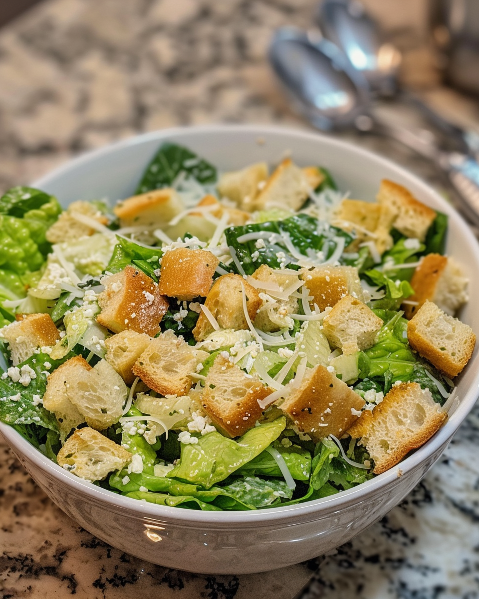 Thickened creamy Caesar salad dressing after pressure cooking