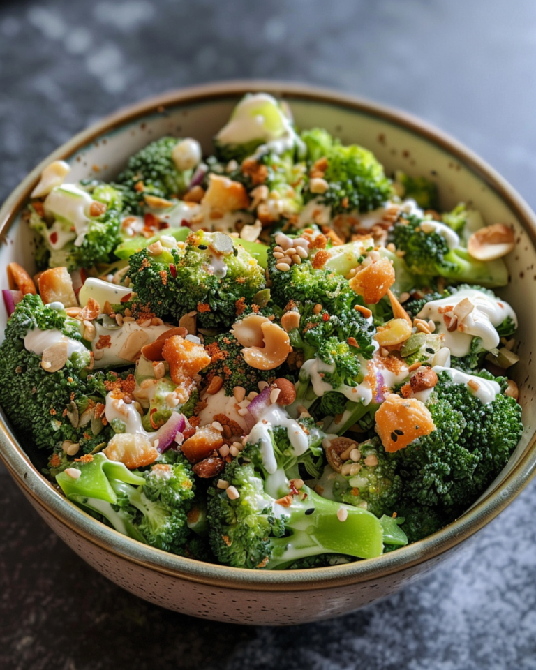 Greek Yogurt Broccoli Salad taken with iphone 15 pro max --iw 2 --ar 4:5 --v 6.0 --raw