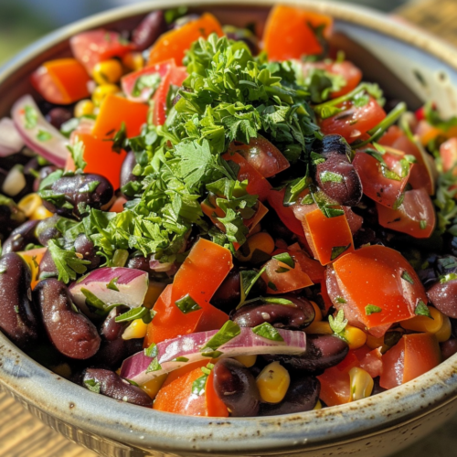 Grinder Dense Bean Salad taken with iphone 15 pro max --iw 2 --ar 4:5 --v 6.0 --raw