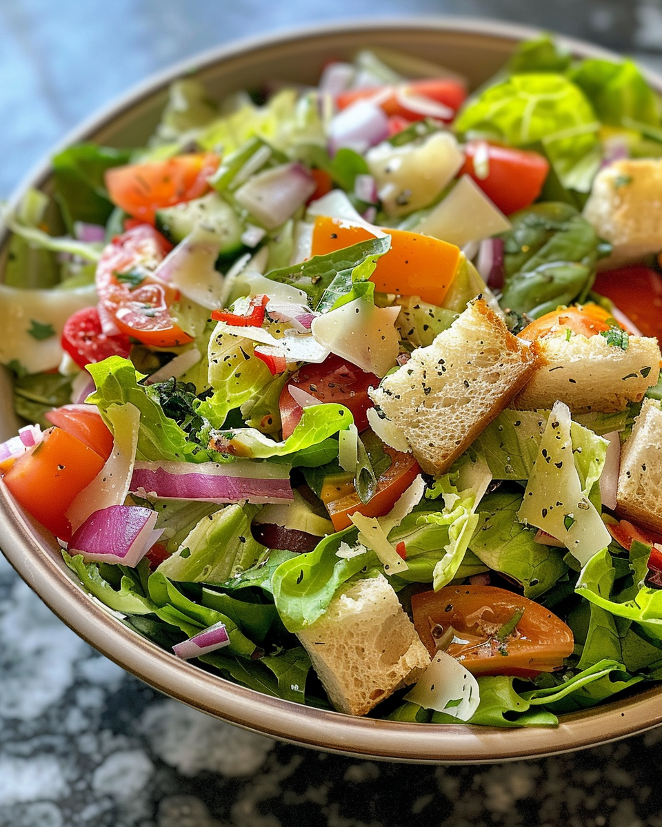 Italian Chopped Salad With Homemade Vinaigrette taken with iphone 15 pro max --iw 2 --ar 4:5 --v 6.0 --raw