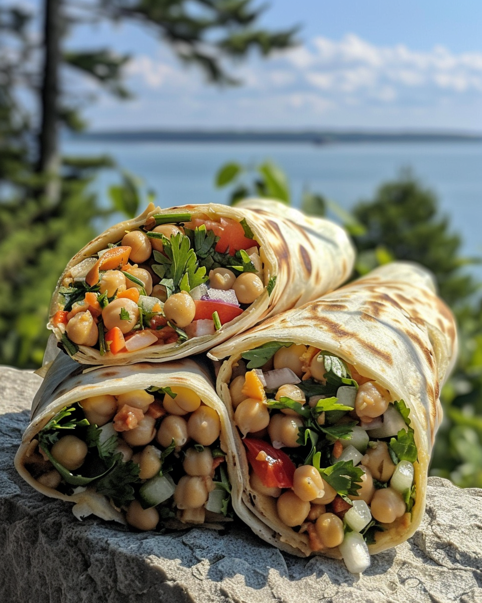 Michigan Chickpea Salad Wraps And A Mackinac Island Weekend taken with iphone 15 pro max --iw 2 --ar 4:5 --v 6.0 --raw