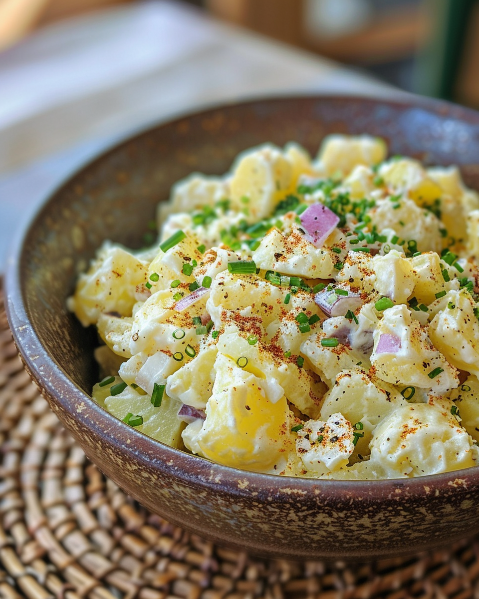 Ingredients for the pressure cooker potato salad including potatoes, eggs, celery, and dressing