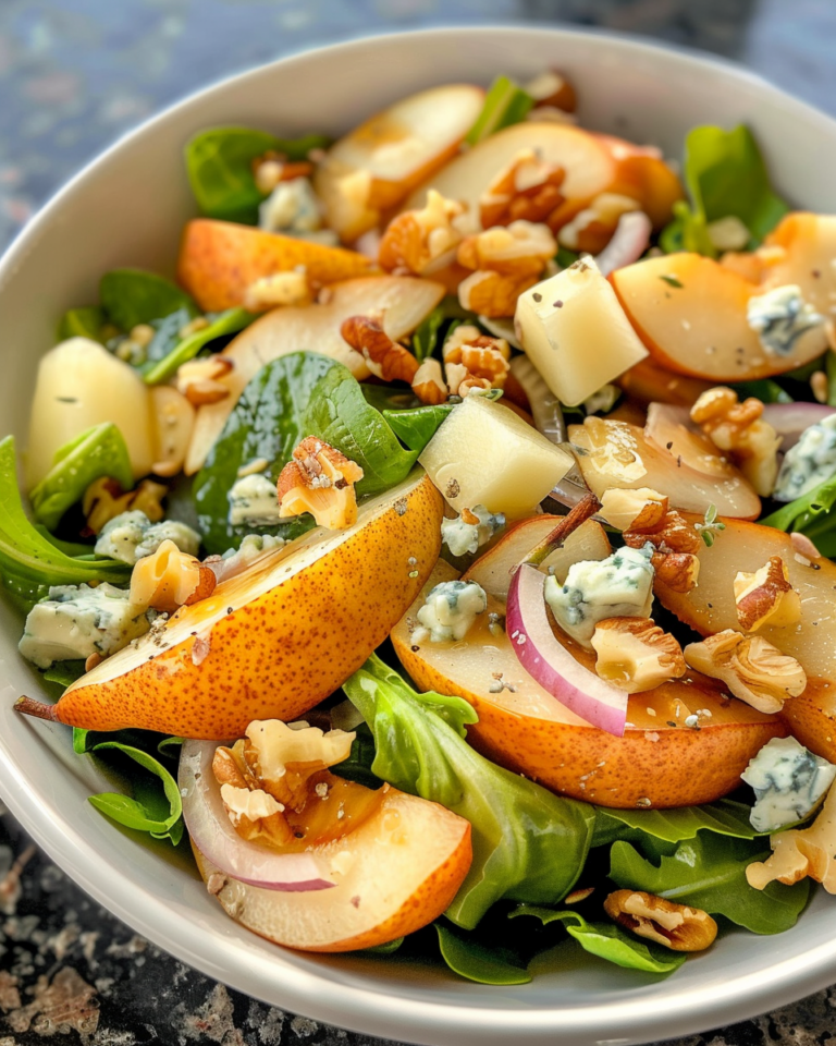 Pear Salad With Blue Cheese taken with iphone 15 pro max --iw 2 --ar 4:5 --v 6.0 --raw