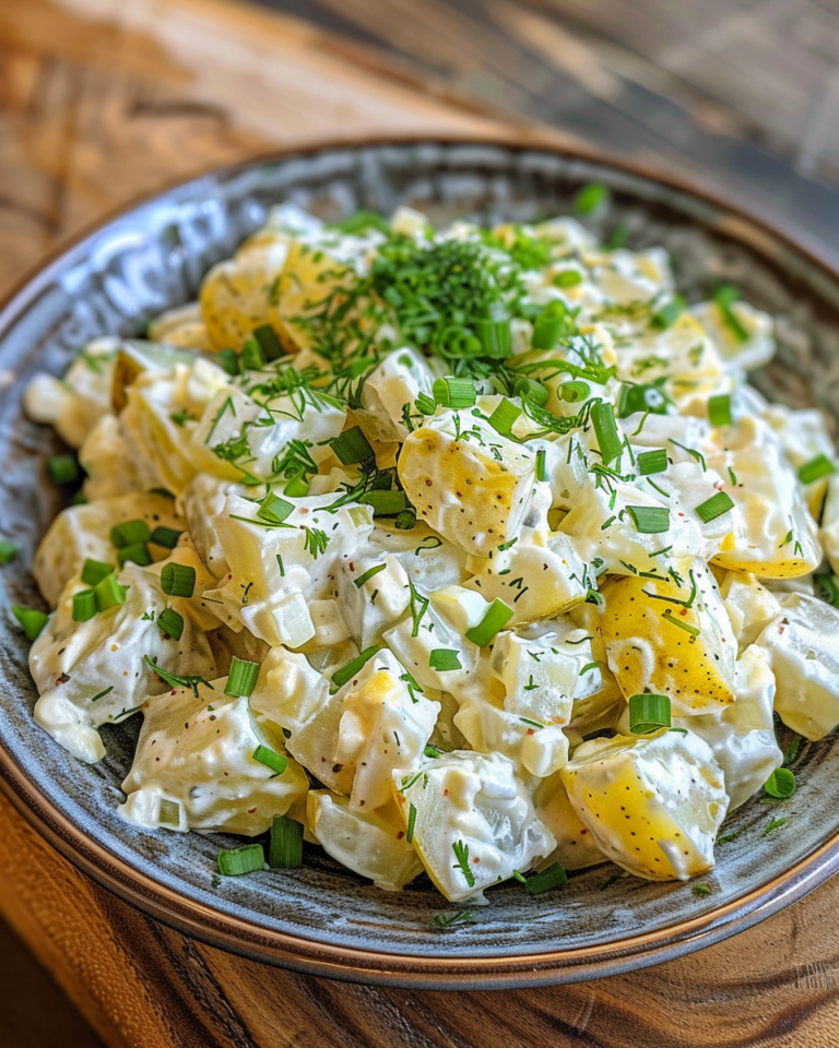 Potato Salad With Pickles taken with iphone 15 pro max --iw 2 --ar 4:5 --v 6.0 --raw