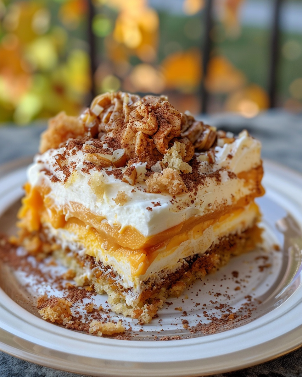 Pumpkin Poke Cake taken with iphone 15 pro max --iw 2 --ar 4:5 --v 6.0 --raw