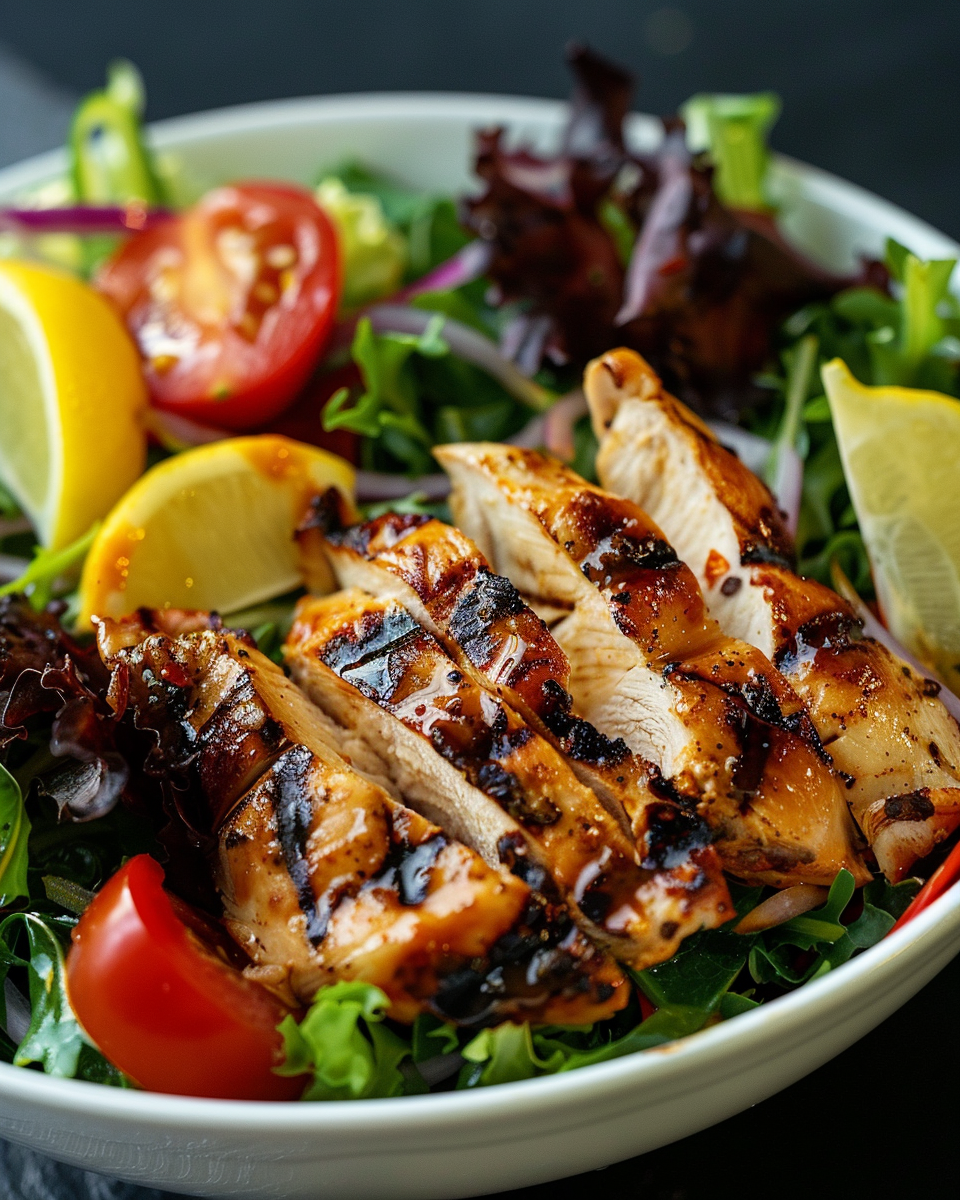 Recettes Salade Csar Au Poulet Grill taken with iphone 15 pro max --iw 2 --ar 4:5 --v 6.0 --raw