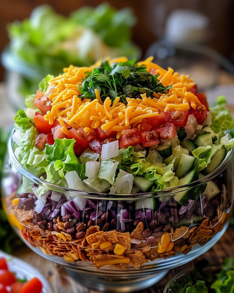 Seven Layer Salad taken with iphone 15 pro max --iw 2 --ar 4:5 --v 6.0 --raw