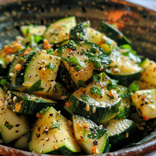 Zucchini Salad taken with iphone 15 pro max --iw 2 --ar 4:5 --v 6.0 --raw